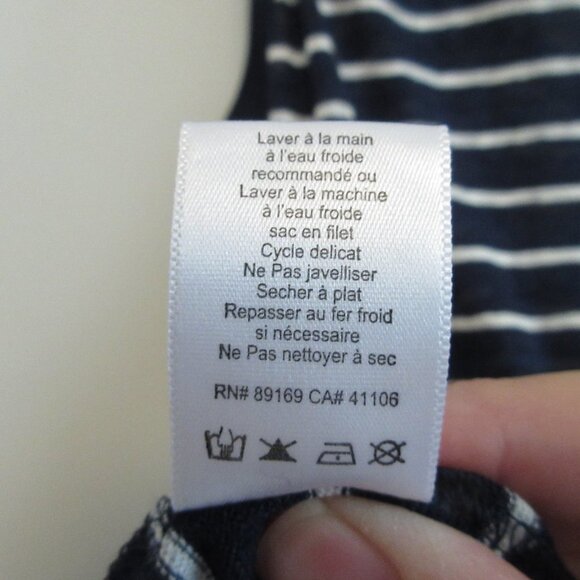 ATM Navy Stripe Tank Top Size XS - Picture 5 of 6